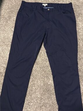 Peter Millar Men's Navy Chino 5 Pocket Pants 40/30